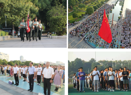 我校举行庆国庆升国旗仪式