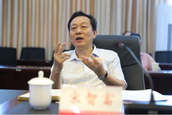 湖南省社科联党组书记宋智富一行来我校调研